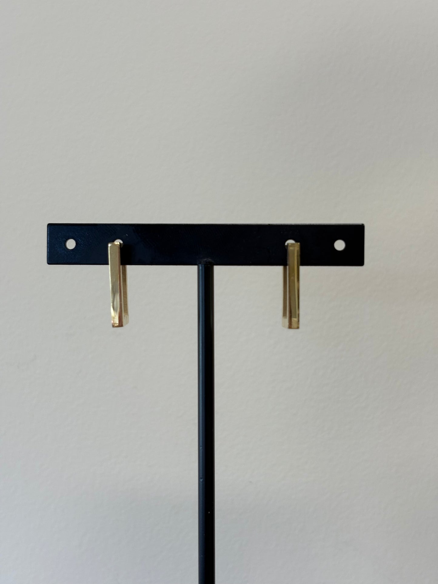 Oorbellen basic rectangle medium