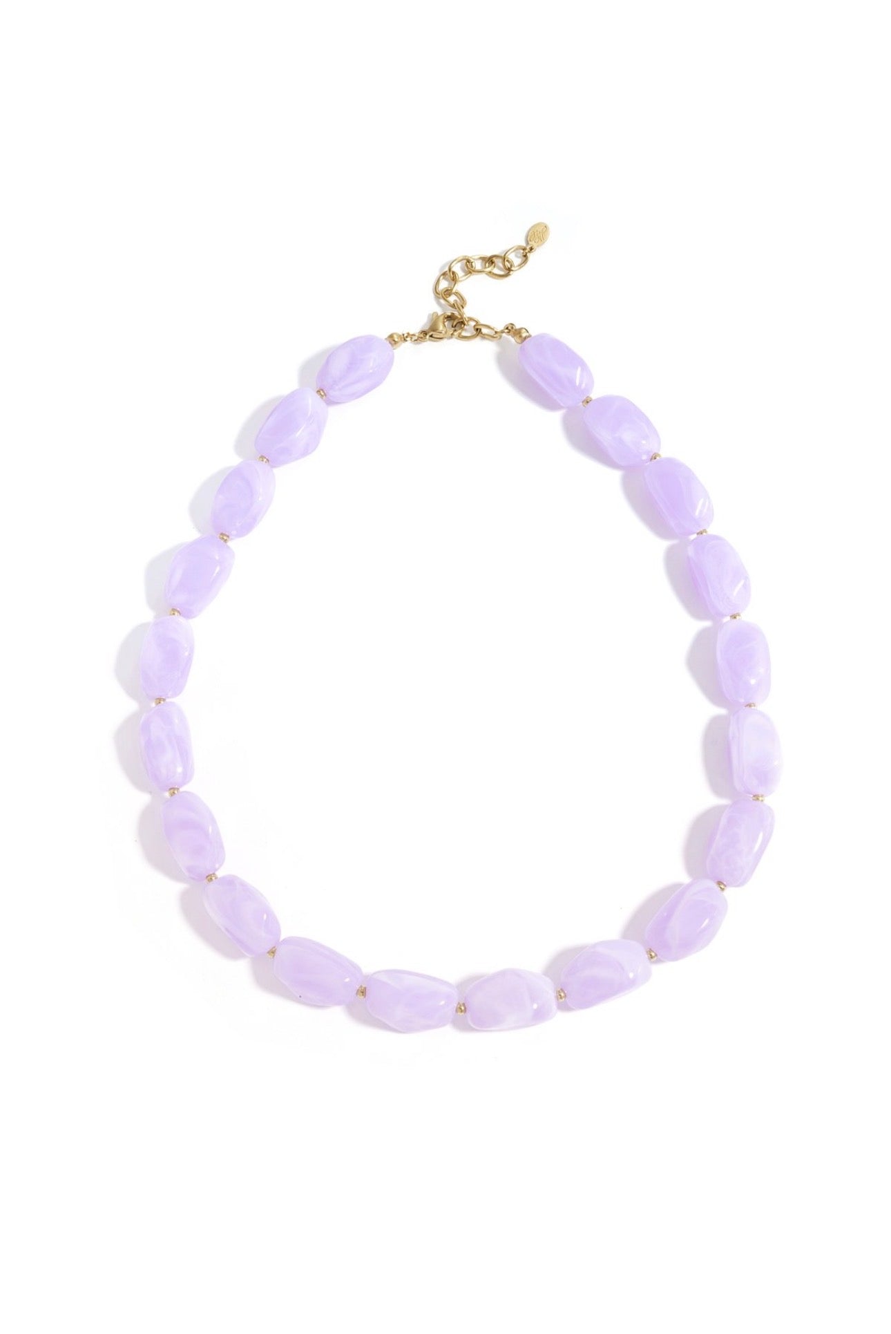Ketting met organische kralen