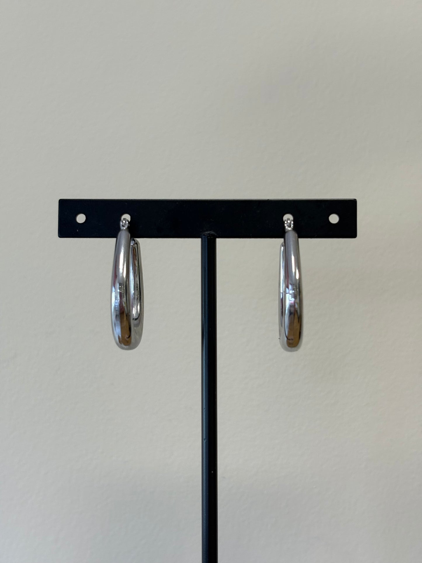 Oorbellen basic oval