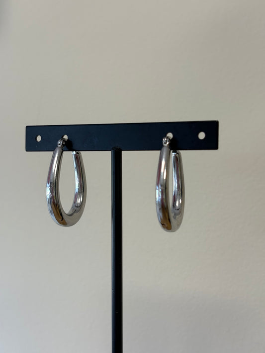 Oorbellen basic oval