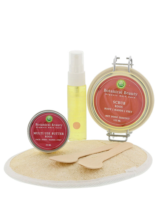 Natuurlijk Mooi Body-Hands-Feet Pakket Roos